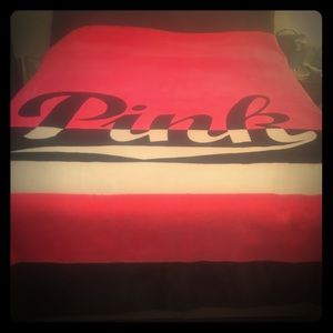 Victoria secrets pink Sherpa blanket.    ON HOLD